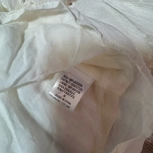 VICI Yolanda Cotton Eyelet Tiered Babydoll Mini Dress - Picture 7 of 7